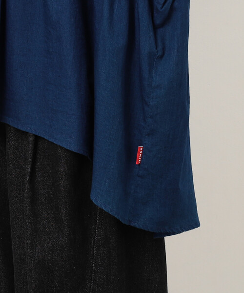 ONIGIRI（オニギリ）の「シアーチュニックブラウス（シャツ/ブラウス・レディース・ネイビー/オフホワイト・FREE）」の18枚目の写真