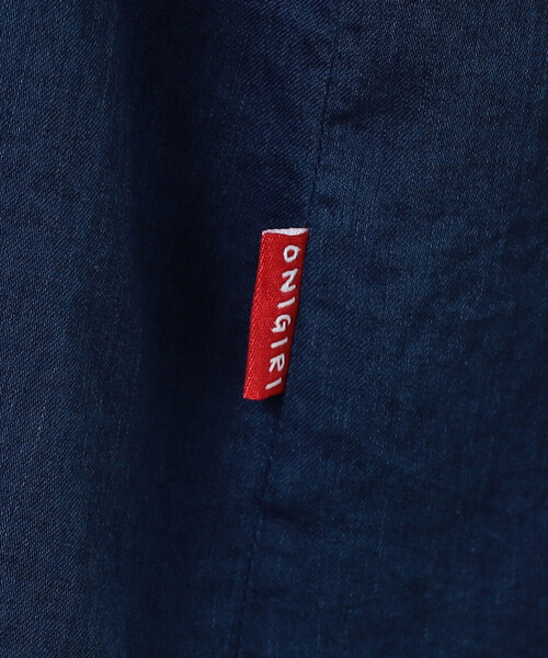 ONIGIRI（オニギリ）の「シアーチュニックブラウス（シャツ/ブラウス・レディース・ネイビー/オフホワイト・FREE）」の19枚目の写真