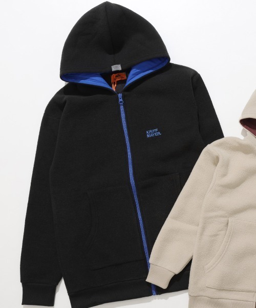 KRIFF MAYER Kid's Collection（クリフメイヤーキッズコレクション）の「【ふんわり裏起毛】かるポカパーカー（パーカー・キッズ・レッド/サンドベージュ/ブラウン/カーキ/ブラック・160/150/140/130/120/170）」の2枚目の写真