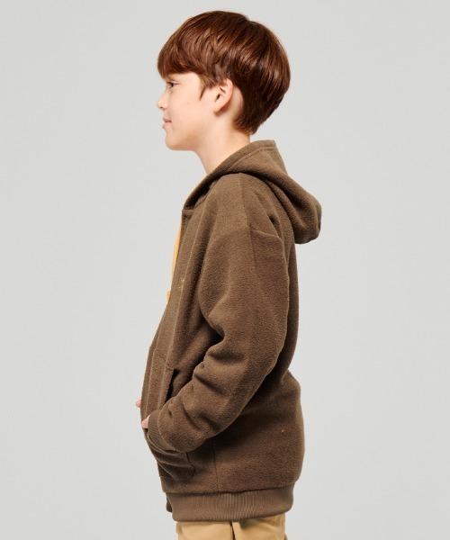 KRIFF MAYER Kid's Collection（クリフメイヤーキッズコレクション）の「【ふんわり裏起毛】かるポカパーカー（パーカー・キッズ・レッド/サンドベージュ/ブラウン/カーキ/ブラック・160/150/140/130/120/170）」の20枚目の写真