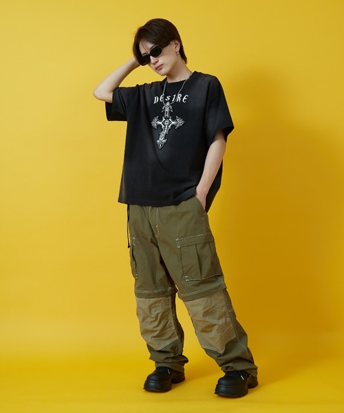 improves(インプローブス)の「ニージップ ウェビング ベルトカーゴパンツ(カーゴパンツ・メンズ・ブラック/カーキ・FREE)」の14枚目の写真