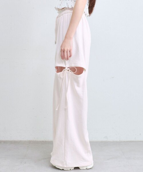 OLIVE des OLIVE（オリーブデオリーブ）の「サイドリボンスウェットパンツ（スウェットパンツ・レディース・ピンク/トップグレー/チャコールグレー・SMALL/MEDIUM）」の20枚目の写真