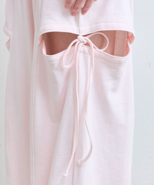 OLIVE des OLIVE（オリーブデオリーブ）の「サイドリボンスウェットパンツ（スウェットパンツ・レディース・ピンク/トップグレー/チャコールグレー・SMALL/MEDIUM）」の4枚目の写真