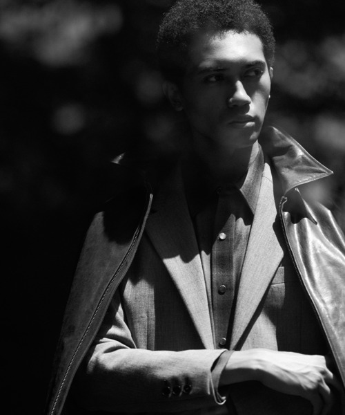 MEN'S BIGI(メンズビギ)の「ゴートレザー ライダースブルゾン(ブルゾン・メンズ・ブラック/ブラウン・01/02/03/04)」の13枚目の写真
