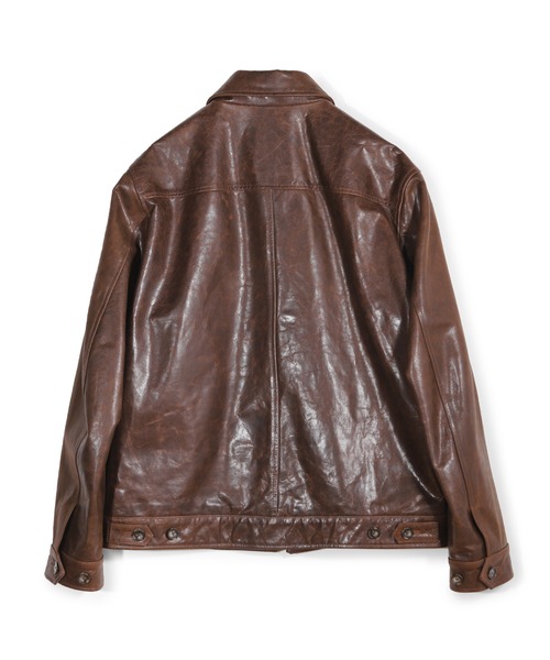 MEN'S BIGI(メンズビギ)の「ゴートレザー ライダースブルゾン(ブルゾン・メンズ・ブラック/ブラウン・01/02/03/04)」の21枚目の写真