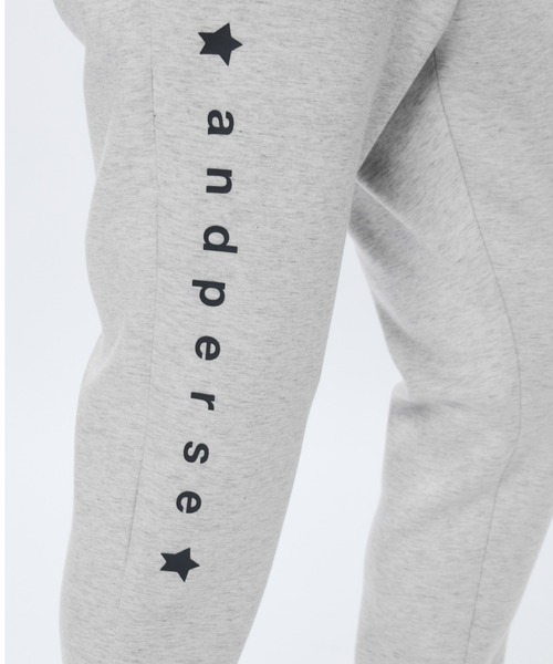 and per se（アンパスィ）の「ショットスムーザースウェット パンツ（メンズ）（その他パンツ・レディース・ネイビー/グレー・LL/L/M）」の7枚目の写真