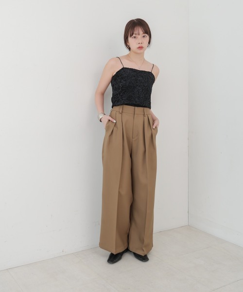 Bab(バブ)の「コード刺繍ベロアビスチェ(Tシャツ/カットソー・レディース・ベージュ/ブラック/オフホワイト・M)」の10枚目の写真