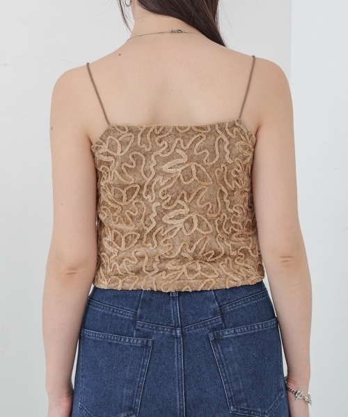 Bab(バブ)の「コード刺繍ベロアビスチェ(Tシャツ/カットソー・レディース・ベージュ/ブラック/オフホワイト・M)」の20枚目の写真