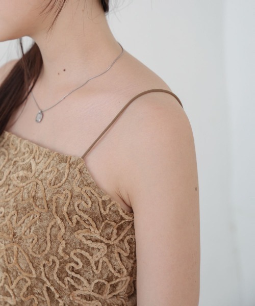 Bab(バブ)の「コード刺繍ベロアビスチェ(Tシャツ/カットソー・レディース・ベージュ/ブラック/オフホワイト・M)」の21枚目の写真