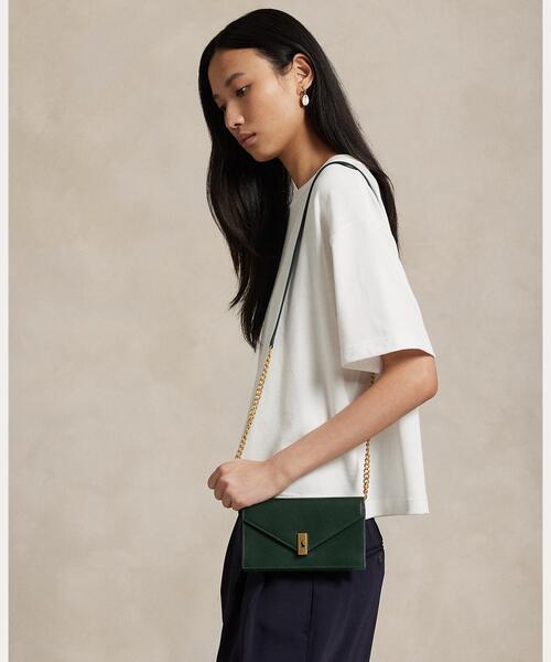 セール】Polo ID レザー チェーン ウォレット & バッグ（ショルダー