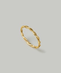 Jolie Toujours | 【汗や水に強い】〈ステンレス〉12号テクスチャ―ツイストリング(リング)