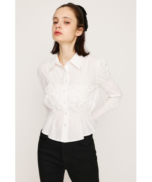 ALEXIASTAM shirring topsシャーリングトップス ALEXIA STAM（アリシアスタン）の「Shirring Top /シャーリング