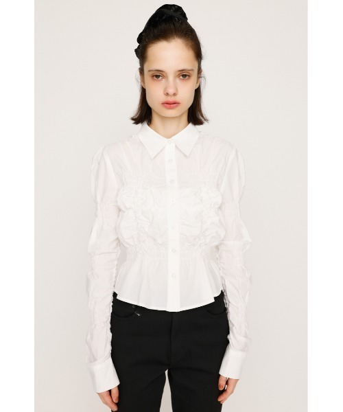 トップス Louren random shirring tops 新色追加】RANDOM SHIRRING TOPS ランダム シャーリング