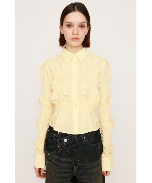 新色追加】RANDOM SHIRRING TOPS ランダム シャーリング