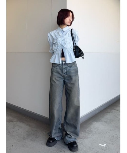 新色追加】RANDOM SHIRRING TOPS ランダム シャーリング