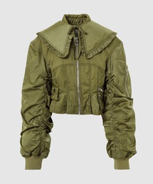 GANNI(Kj[)Duchesse Nylon Fitted Jacket(iCWPbg)