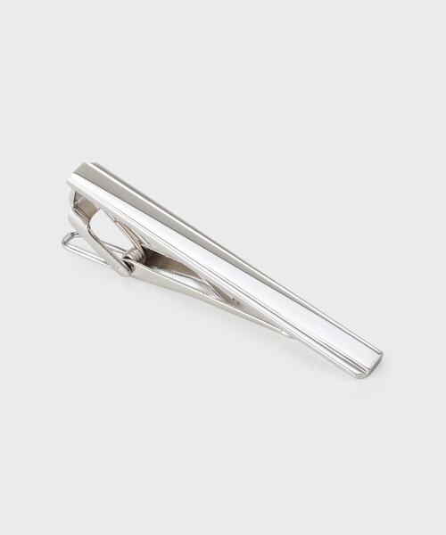 TAKEO KIKUCHI（タケオキクチ）の「ヴァルタータイバー ー 日本製の洗練された真鍮タイバー（ネクタイピン・メンズ・シルバー/シルバー系その他・00）」の3枚目の写真