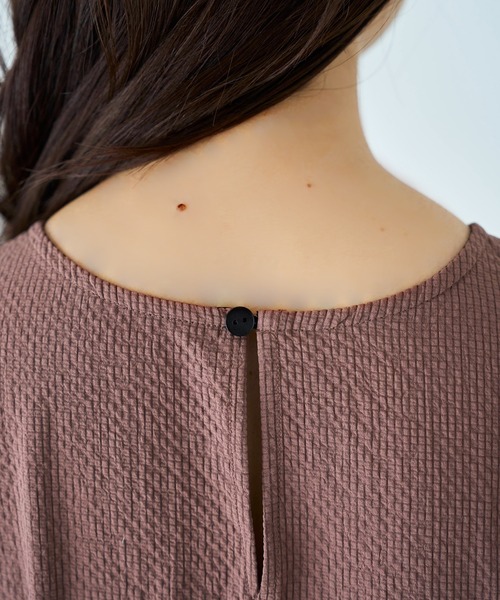 mil(ミル)の「フレアスリーブ ドロスト ワンピース 【587142】(ワンピース・レディース・ブラック/ブラウン/ベージュ・XS/S)」の9枚目の写真