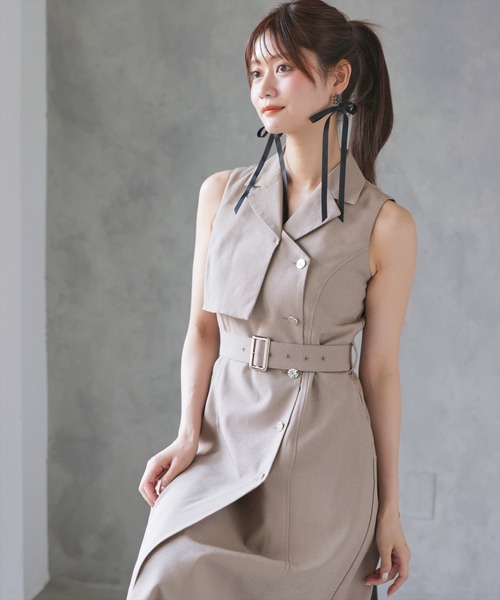 アンドクチュール ワンピース ちはです セール】トレンチジレワンピース（ワンピース）｜AND COUTURE