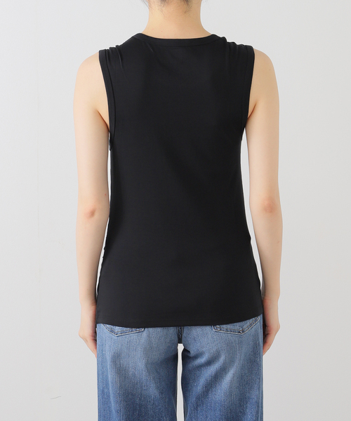 SLOBE IENA
ダブルループビッグラペルショートコート Serque/セルク ギャザーノースリーブ（タンクトップ）｜SLOBE