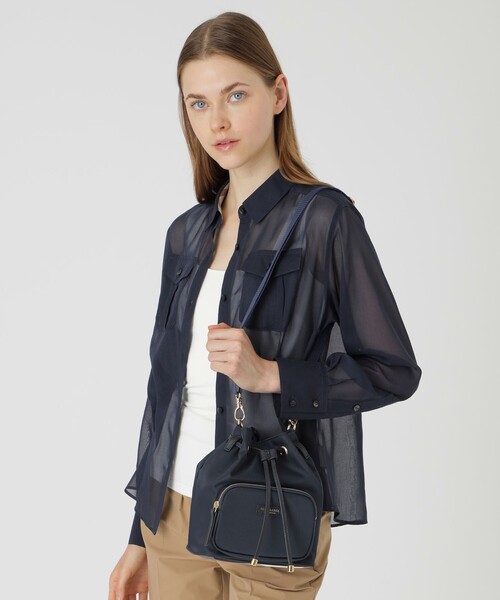 BLUE LABEL CRESTBRIDGE(ブルーレーベルクレストブリッジ)の「パーシャルナイロンミニコロン(ショルダーバッグ・レディース・ブラック/ダークネイビー・FREE)」の11枚目の写真