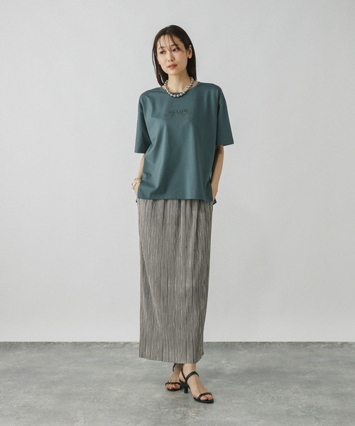 GLOBAL WORK（グローバルワーク）の「多機能プリーツIラインスカート/575805（スカート・レディース・ブラック/ライトグレー・REGULAR/SHORT）」の6枚目の写真