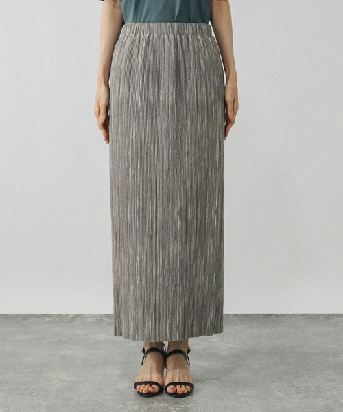 GLOBAL WORK（グローバルワーク）の「多機能プリーツIラインスカート/575805（スカート・レディース・ブラック/ライトグレー・REGULAR/SHORT）」の10枚目の写真