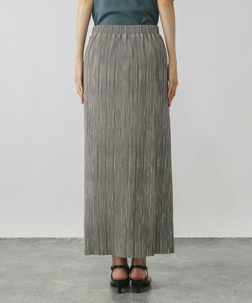 GLOBAL WORK（グローバルワーク）の「多機能プリーツIラインスカート/575805（スカート・レディース・ブラック/ライトグレー・REGULAR/SHORT）」の12枚目の写真