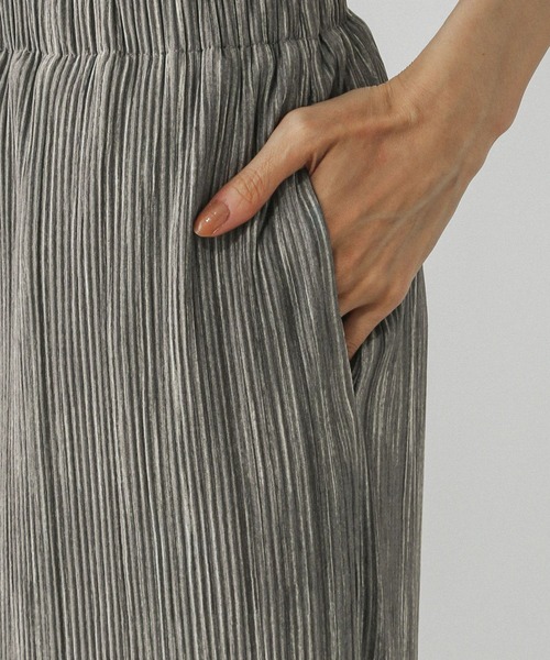 GLOBAL WORK（グローバルワーク）の「多機能プリーツIラインスカート/575805（スカート・レディース・ブラック/ライトグレー・REGULAR/SHORT）」の14枚目の写真