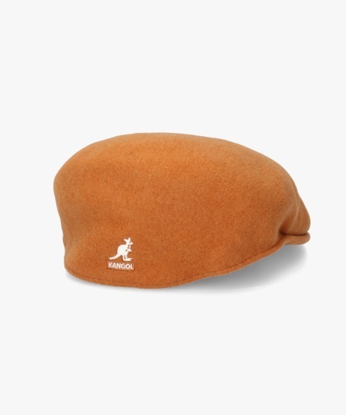 KANGOL（カンゴール）の「KANGOL WOOL 504 / カンゴール（ハンチング/ベレー帽・レディース・ライトブルー/ホワイト/イエロー/オレンジ/レッド/ブラック/キャメル/ブラック×ゴールド/ワイン/ダークグレー/ライトブラウン/インディゴブルー/ネイビー/グリーン/エメラルド・LARGE/MEDIUM/SMALL/XX-LARGE/X-LARGE）」の5枚目の写真