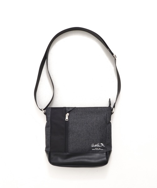 Arnold Palmer(アーノルドパーマー)の「メランジ×フェイクレザー パネル サコッシュ(ショルダーバッグ・メンズ・ブラック/チャコールグレー/ネイビー・F)」の9枚目の写真