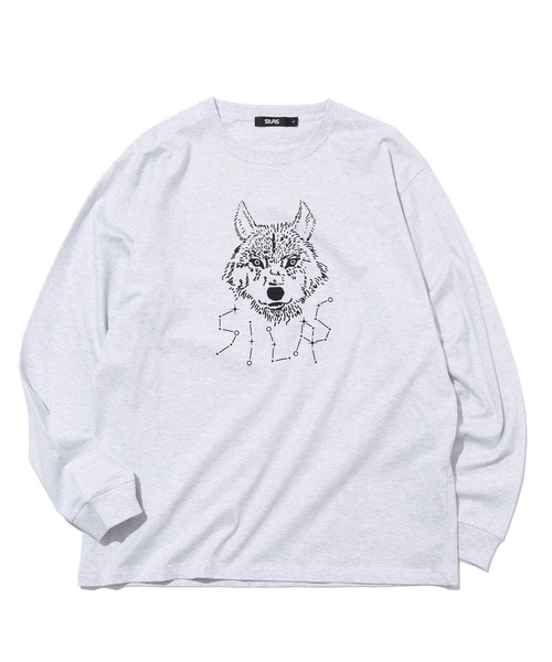 SILAS（サイラス）の「WOLF L/S TEE（Tシャツ/カットソー・メンズ・ホワイト/アッシュ/ネイビー・L/M/XL）」の2枚目の写真