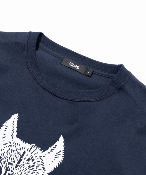 SILAS（サイラス）の「WOLF L/S TEE（Tシャツ/カットソー・メンズ・ホワイト/アッシュ/ネイビー・L/M/XL）」の8枚目の写真