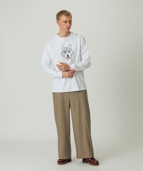 SILAS（サイラス）の「WOLF L/S TEE（Tシャツ/カットソー・メンズ・ホワイト/アッシュ/ネイビー・L/M/XL）」の10枚目の写真