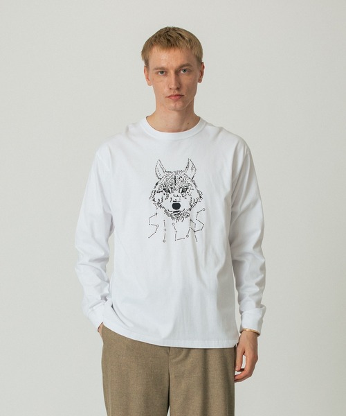 SILAS（サイラス）の「WOLF L/S TEE（Tシャツ/カットソー・メンズ・ホワイト/アッシュ/ネイビー・L/M/XL）」の13枚目の写真
