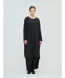 mizuiro ind クルーネックロングワンピース