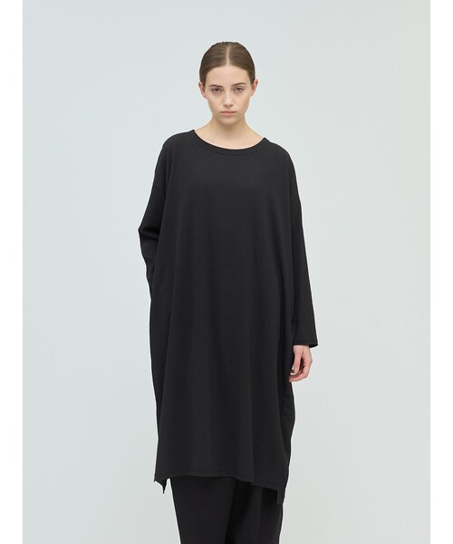 mizuiroind（ミズイロインド）の「mizuiro ind クルーネックロングワンピース（ワンピース・レディース・カーキ/ネイビー/ブラック・FREE）」の11枚目の写真