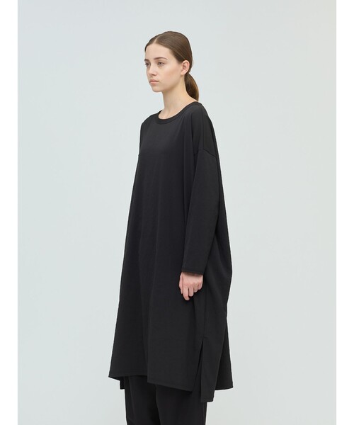 mizuiroind（ミズイロインド）の「mizuiro ind クルーネックロングワンピース（ワンピース・レディース・カーキ/ネイビー/ブラック・FREE）」の12枚目の写真