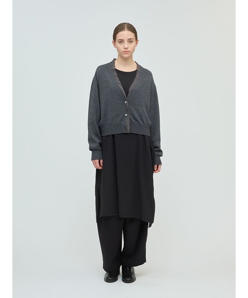 mizuiroind（ミズイロインド）の「mizuiro ind クルーネックロングワンピース（ワンピース・レディース・カーキ/ネイビー/ブラック・FREE）」の15枚目の写真