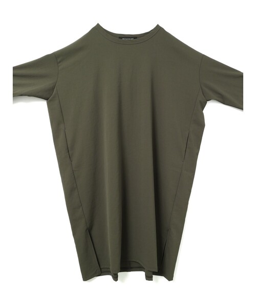 mizuiroind（ミズイロインド）の「mizuiro ind クルーネックロングワンピース（ワンピース・レディース・カーキ/ネイビー/ブラック・FREE）」の16枚目の写真