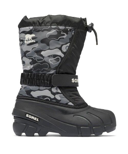 SOREL（ソレル）の「SOREL／ユース フルーリー ブーツ プリント スノーブーツ 防水アウトソール・撥水アッパー 19～24cm展開／ソレル（ブーツ・キッズ・ブラック/グリーン・23.0cm/20.0cm/22.0cm/21.0cm/19.0cm/24.0cm）」の3枚目の写真
