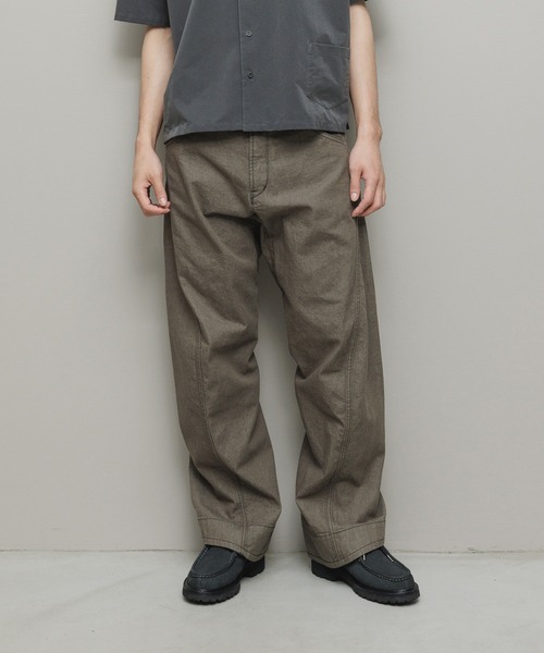 BAL（バル）の「ARTICULATED LOOSE STRAIGHT LEG 5P JEAN（デニムパンツ・メンズ・ブラック/オリーブ/アイボリー・4/3/2/1）」の8枚目の写真