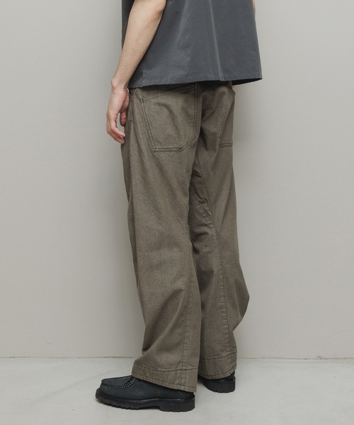 BAL（バル）の「ARTICULATED LOOSE STRAIGHT LEG 5P JEAN（デニムパンツ・メンズ・ブラック/オリーブ/アイボリー・4/3/2/1）」の9枚目の写真