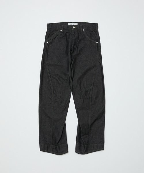 BAL（バル）の「ARTICULATED LOOSE STRAIGHT LEG 5P JEAN（デニムパンツ・メンズ・ブラック/オリーブ/アイボリー・4/3/2/1）」の10枚目の写真