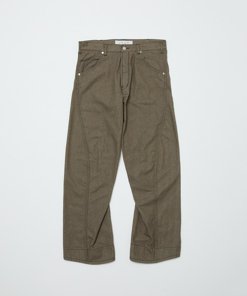 BAL（バル）の「ARTICULATED LOOSE STRAIGHT LEG 5P JEAN（デニムパンツ・メンズ・ブラック/オリーブ/アイボリー・4/3/2/1）」の14枚目の写真