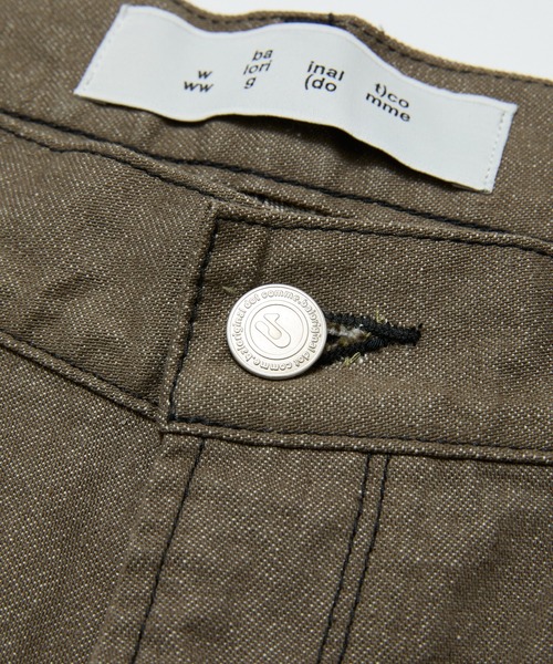 BAL（バル）の「ARTICULATED LOOSE STRAIGHT LEG 5P JEAN（デニムパンツ・メンズ・ブラック/オリーブ/アイボリー・4/3/2/1）」の17枚目の写真