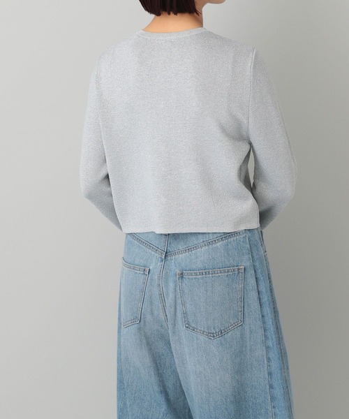 A part by（アパートバイ）の「ブライトニットカーディガン（カーディガン/ボレロ・レディース・Silver/GOLD/ブラック・FREE）」の5枚目の写真