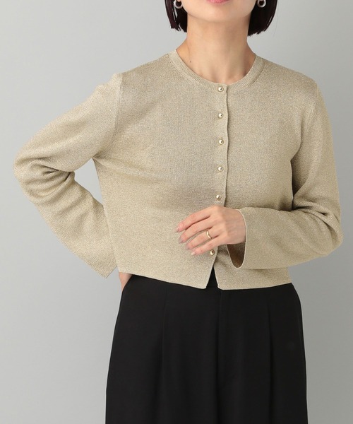 A part by（アパートバイ）の「ブライトニットカーディガン（カーディガン/ボレロ・レディース・Silver/GOLD/ブラック・FREE）」の10枚目の写真