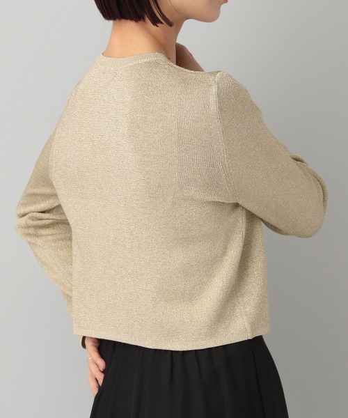 A part by（アパートバイ）の「ブライトニットカーディガン（カーディガン/ボレロ・レディース・Silver/GOLD/ブラック・FREE）」の12枚目の写真