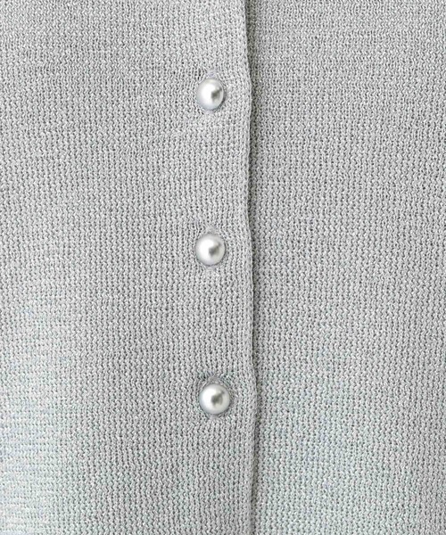 A part by（アパートバイ）の「ブライトニットカーディガン（カーディガン/ボレロ・レディース・Silver/GOLD/ブラック・FREE）」の6枚目の写真